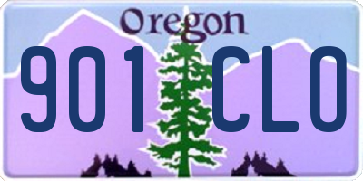 OR license plate 901CLO