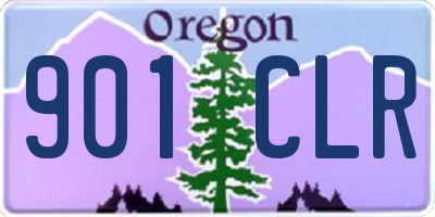 OR license plate 901CLR