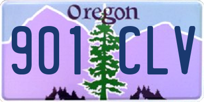 OR license plate 901CLV