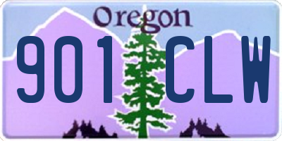 OR license plate 901CLW