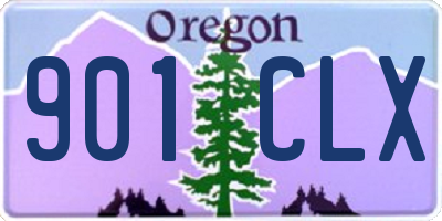 OR license plate 901CLX