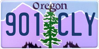 OR license plate 901CLY