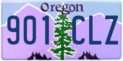 OR license plate 901CLZ