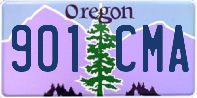 OR license plate 901CMA