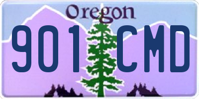 OR license plate 901CMD
