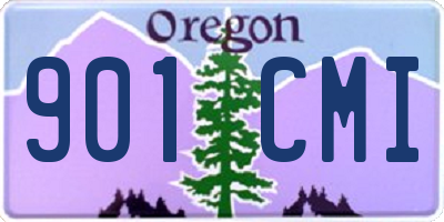OR license plate 901CMI