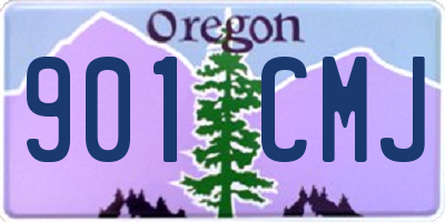 OR license plate 901CMJ