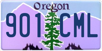 OR license plate 901CML
