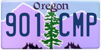 OR license plate 901CMP