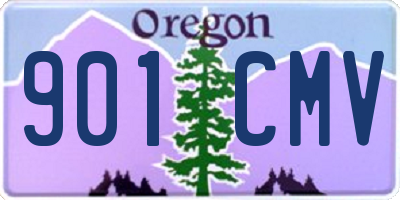 OR license plate 901CMV