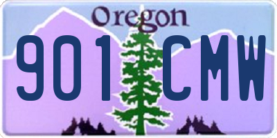 OR license plate 901CMW