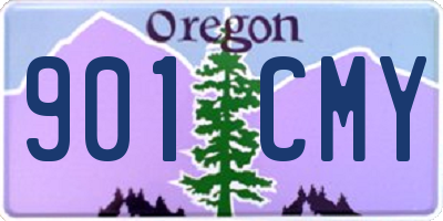 OR license plate 901CMY