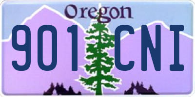 OR license plate 901CNI