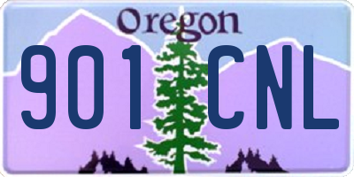 OR license plate 901CNL