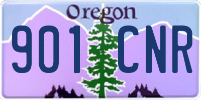 OR license plate 901CNR
