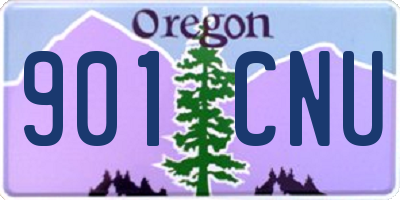 OR license plate 901CNU