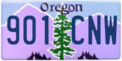 OR license plate 901CNW