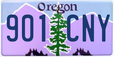OR license plate 901CNY