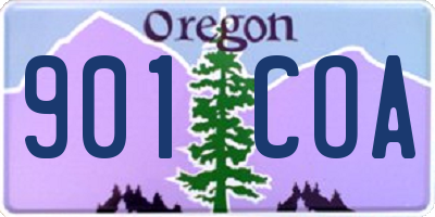 OR license plate 901COA