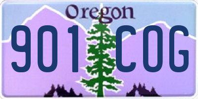 OR license plate 901COG