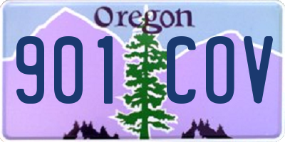 OR license plate 901COV