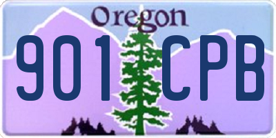 OR license plate 901CPB