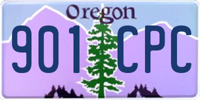 OR license plate 901CPC