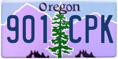 OR license plate 901CPK
