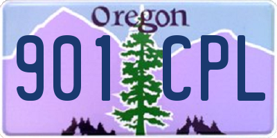 OR license plate 901CPL