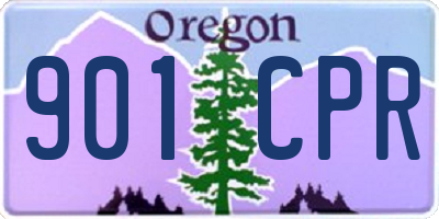OR license plate 901CPR