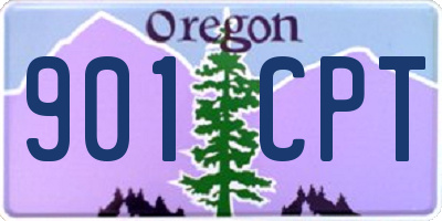 OR license plate 901CPT