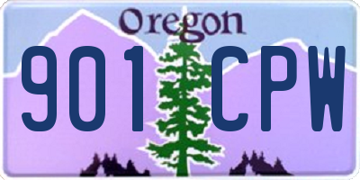 OR license plate 901CPW