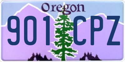 OR license plate 901CPZ