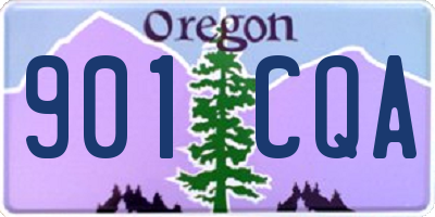OR license plate 901CQA