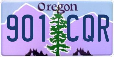OR license plate 901CQR