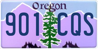 OR license plate 901CQS
