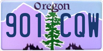 OR license plate 901CQW
