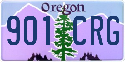 OR license plate 901CRG