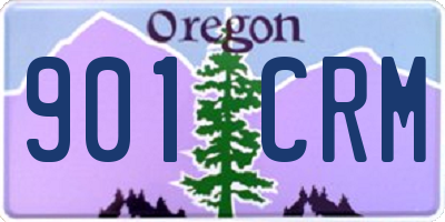 OR license plate 901CRM