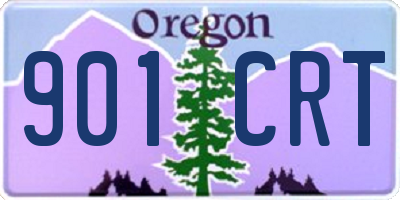 OR license plate 901CRT