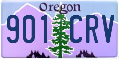 OR license plate 901CRV