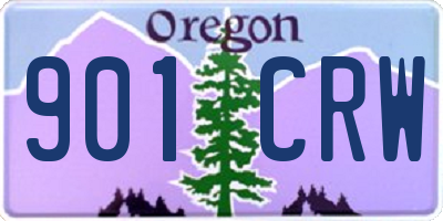 OR license plate 901CRW