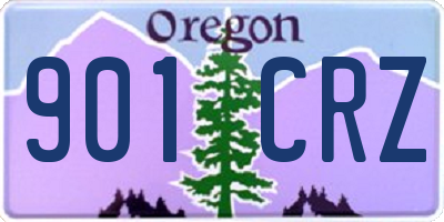OR license plate 901CRZ