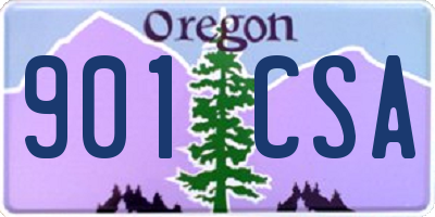 OR license plate 901CSA