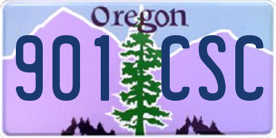 OR license plate 901CSC