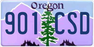 OR license plate 901CSD