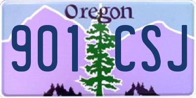 OR license plate 901CSJ