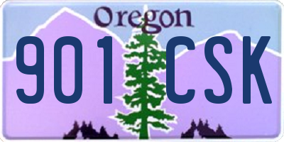 OR license plate 901CSK