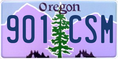 OR license plate 901CSM