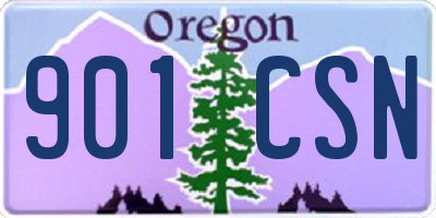 OR license plate 901CSN